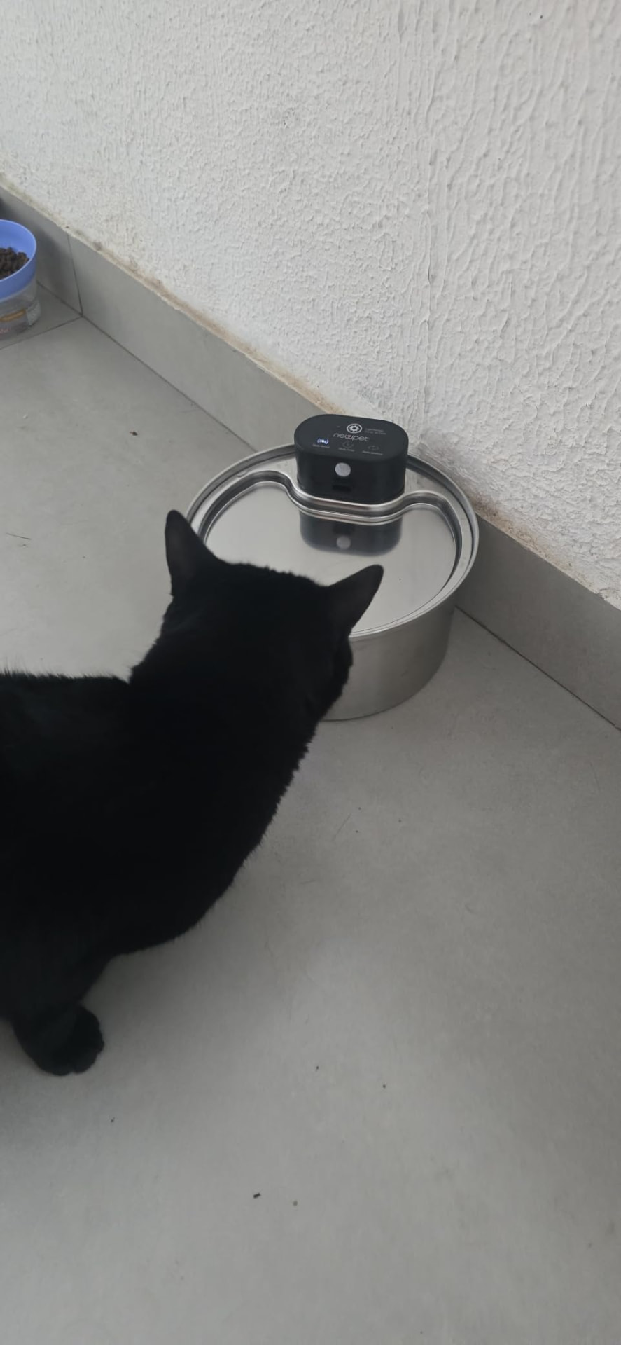 Foto enviada por cliente da fonte de água em uso